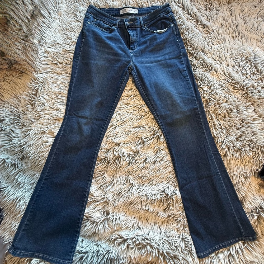 Levi's Dark Blue Flare Jeans